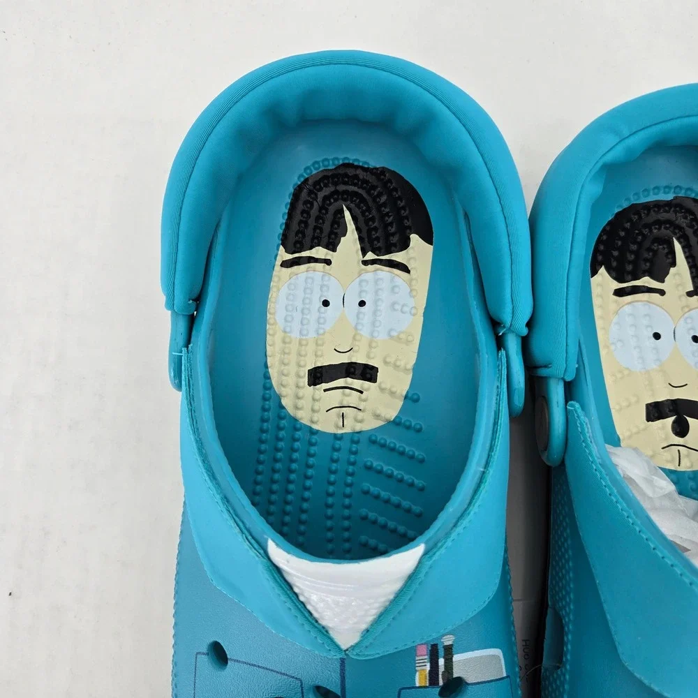 Crocs South Park Randy Marsh Classic Clog Teal Blue Mens 8 Womens 10 211502-90H